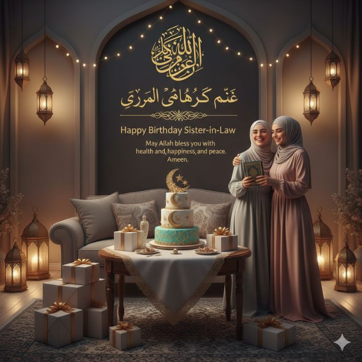 Birthday wishes for sister in law (Islamic)
