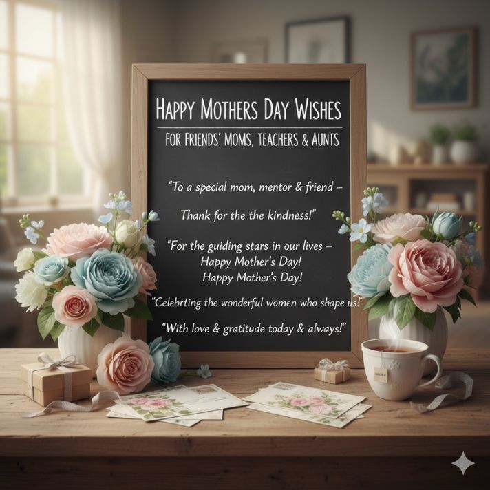 Happy Mothers Day Wishes for Friends Quotes (For Friends’ Moms, Teachers & Aunts)