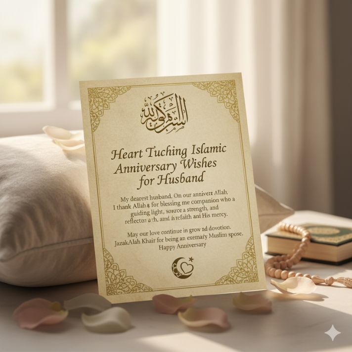 Heart Touching Islamic Anniversary Wishes for Husband