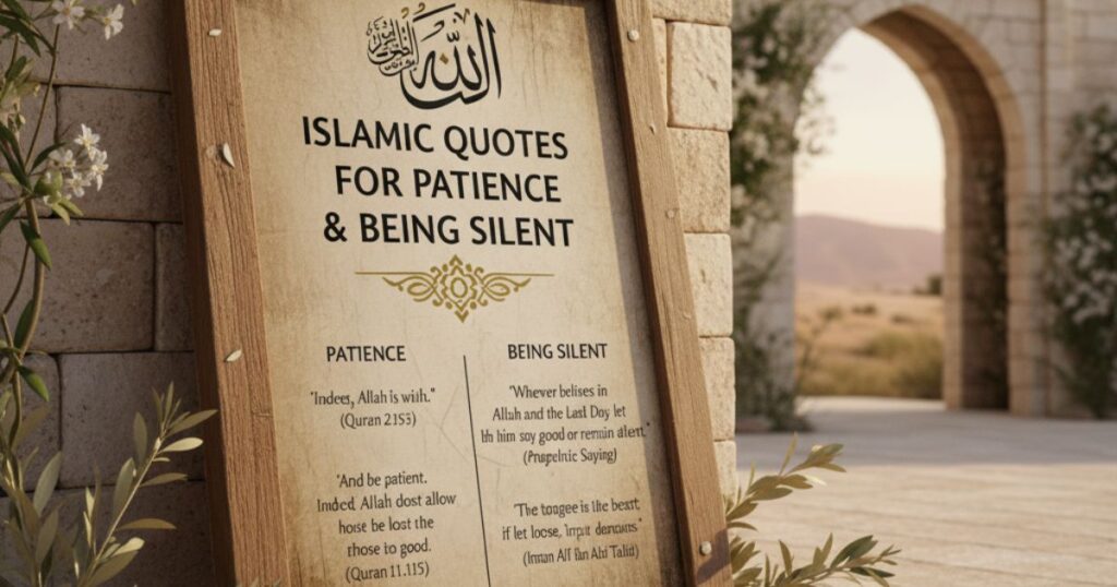 459+ Best Islamic Quotes for Patience & Being Silent