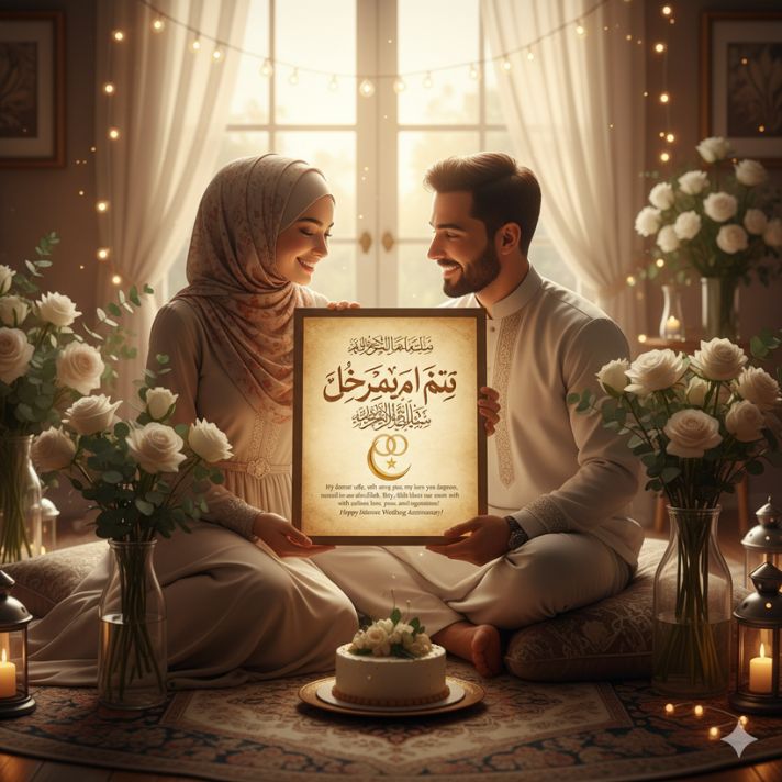 Islamic Wedding Anniversary Quotes for Wife
