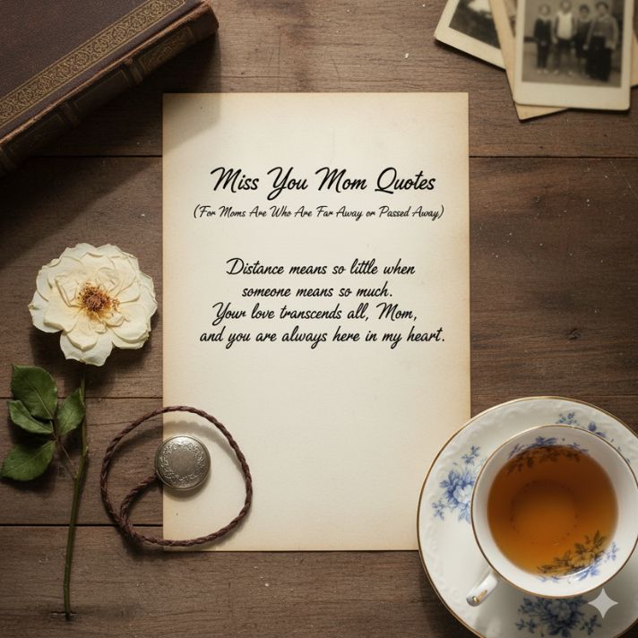 Miss You Mom Quotes (For Moms Who Are Far Away or Passed Away)