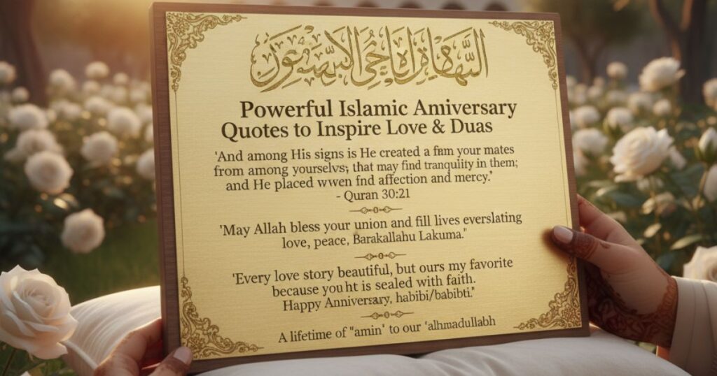 Powerful Islamic Wedding Anniversary Quotes to Inspire Love & Duas