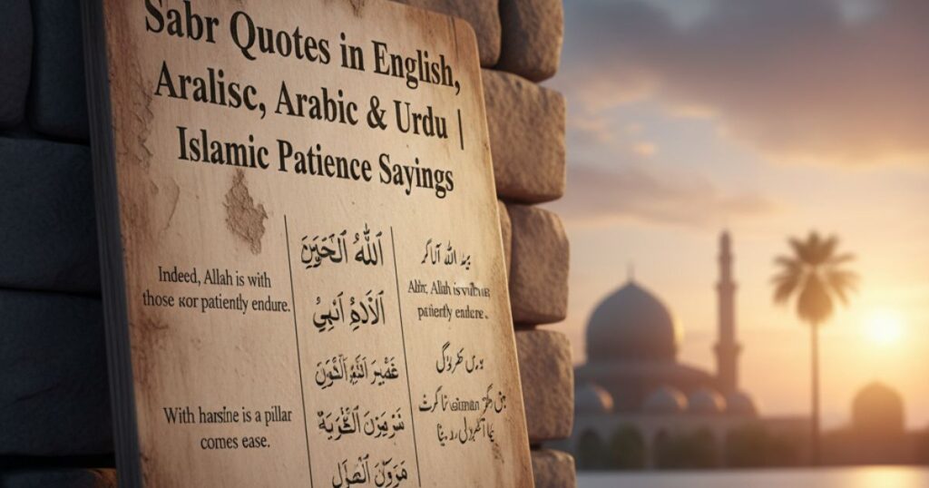 100+ Sabr Quotes in English, Arabic & Urdu | Islamic Patience Sayings