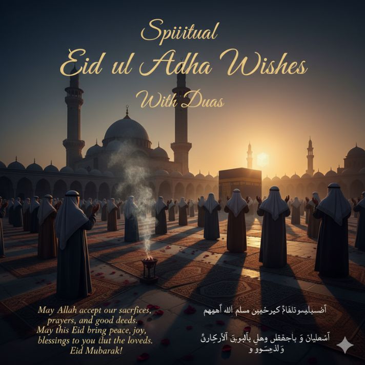 Spiritual Eid ul Adha Wishes in English (With Duas)