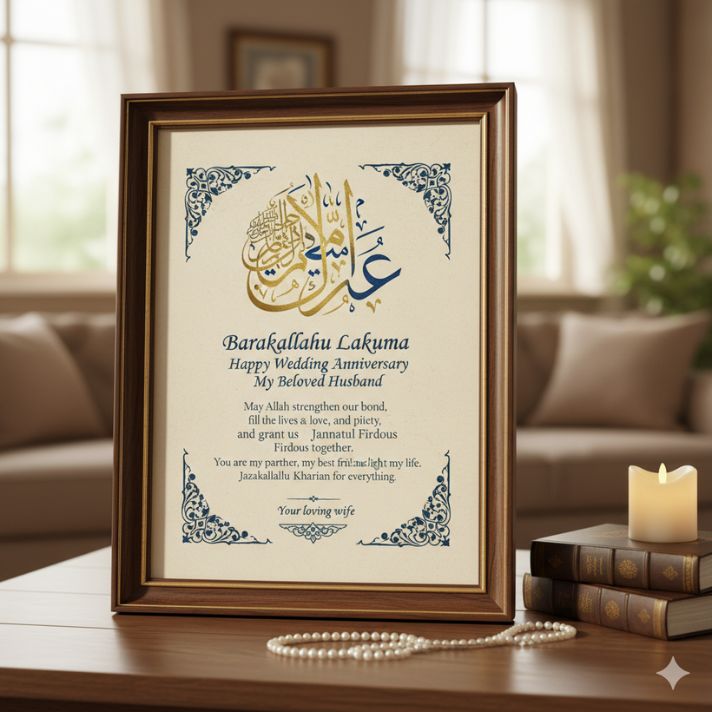 Wedding Anniversary Wishes to Husband in Islamic Way