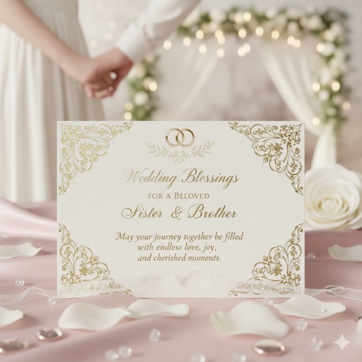 Wedding Wishes for Sister & Brother