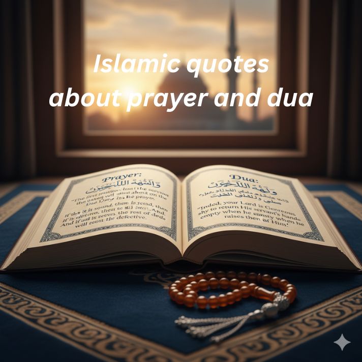 What are Islamic quotes about prayer and dua?
