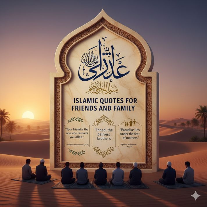 What are Islamic quotes for friends and family?