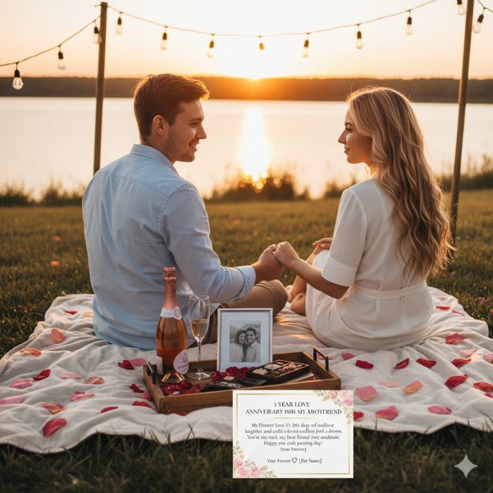 1 Year Love Anniversary Wishes for Boyfriend