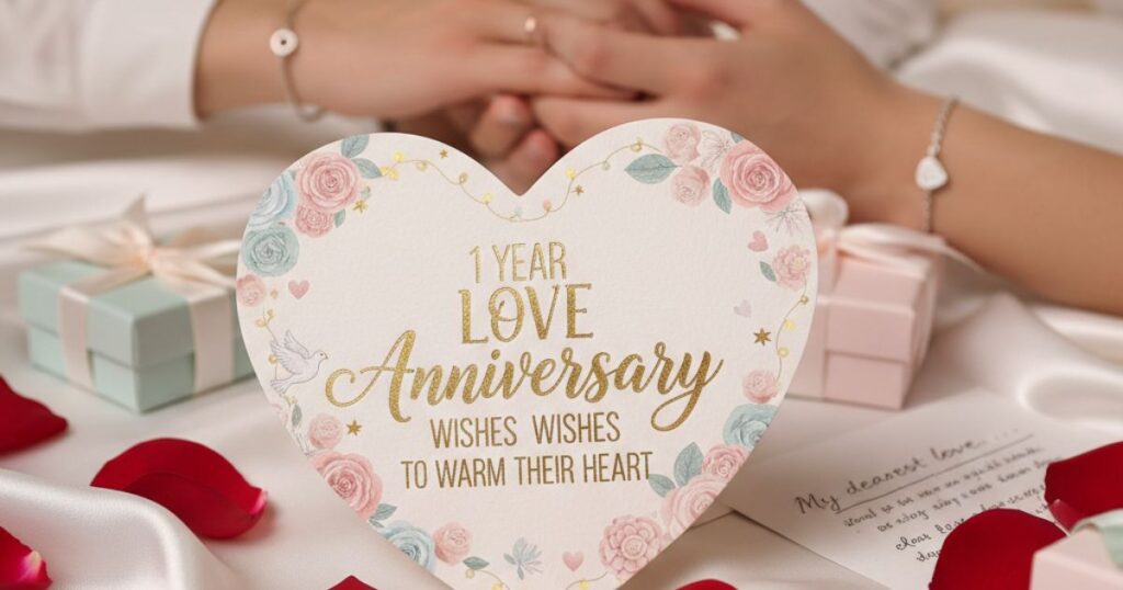 1 Year Love Anniversary Wishes to Warm Their Heart