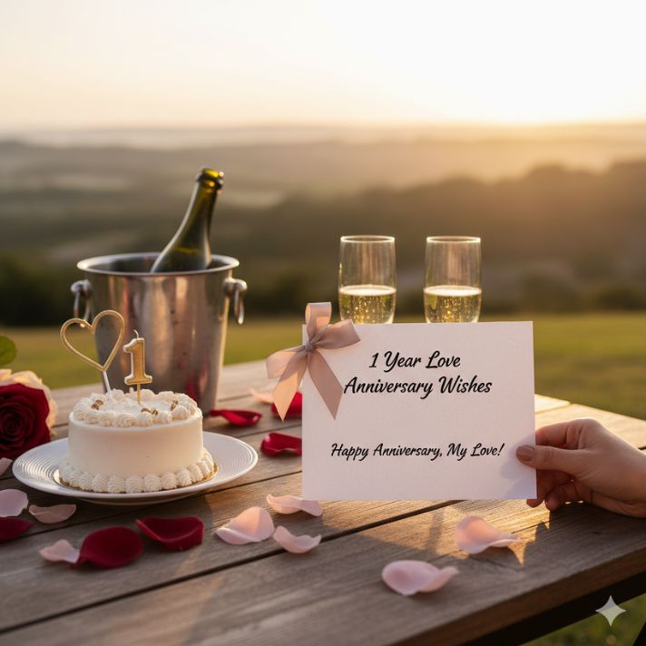 1 Year Love Anniversary Wishes