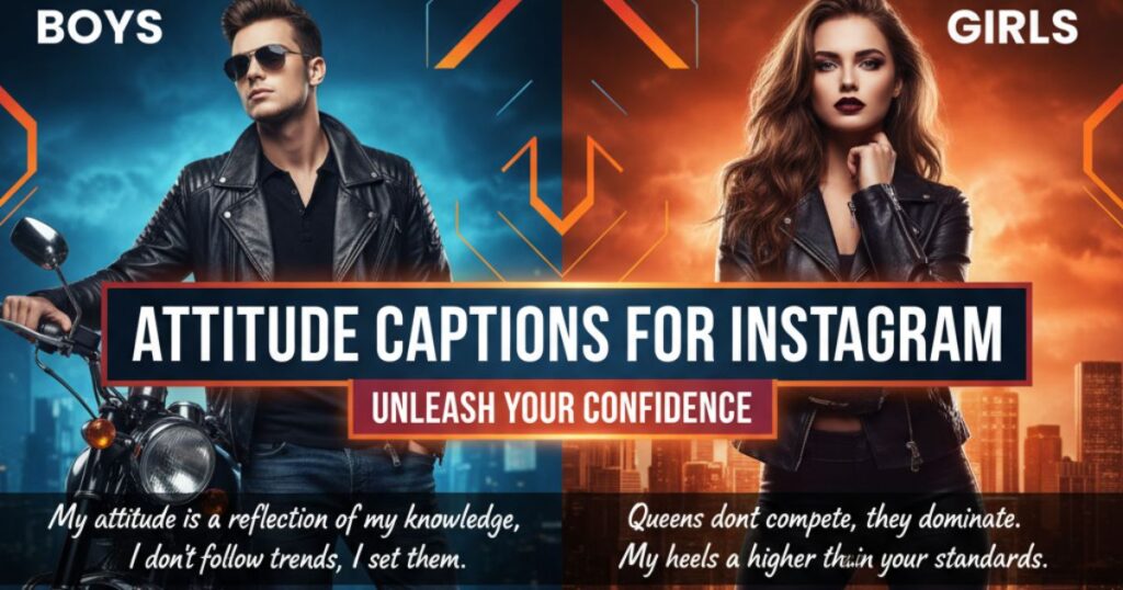 100+ Attitude Captions for Instagram (Boys & Girls)