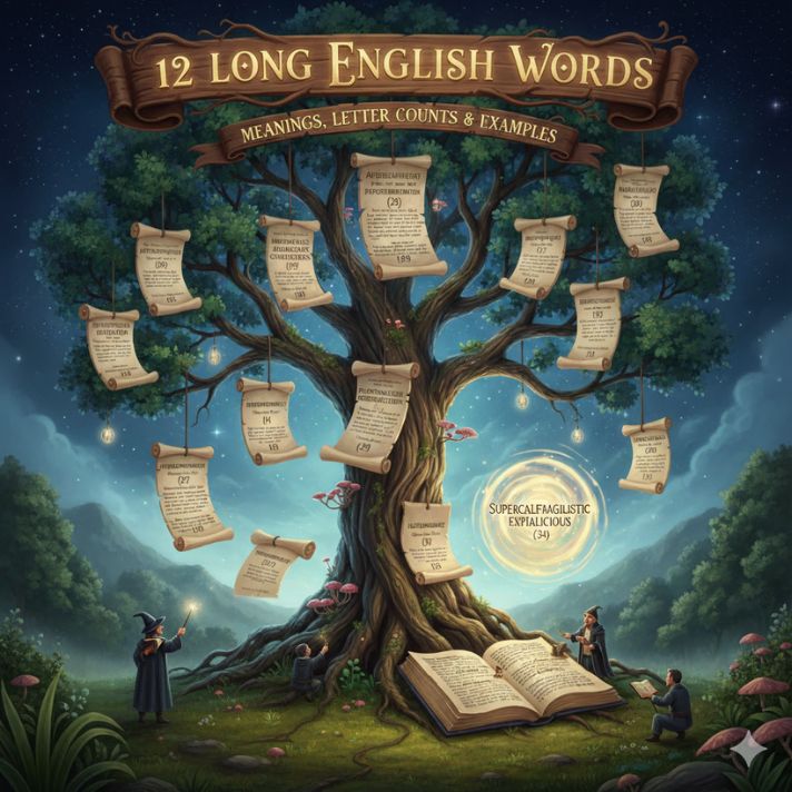 12 Long words in English