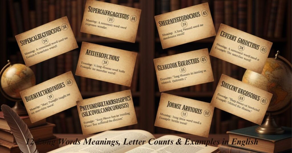 12 Long Words Meanings, Letter Counts & Examples in English