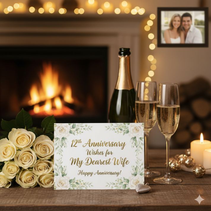 12th Anniversary Wishes for Wife