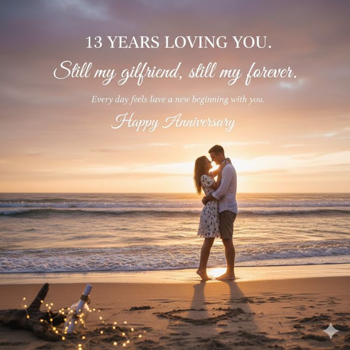 13th Marriage Anniversary Quotes for Girlfriend