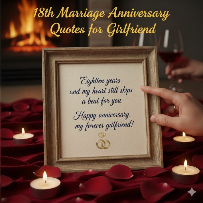 18th Marriage Anniversary Quotes for Girlfriend
