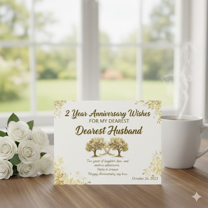 2 Year Anniversary Wishes for Husband