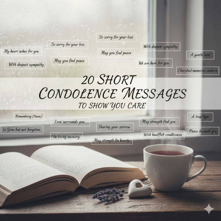 20 Short Condolence Messages to Show You Care