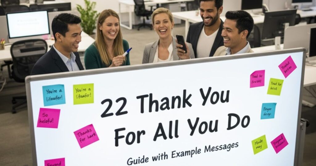 22 Thank You For All You Do: Guide with Example Messages