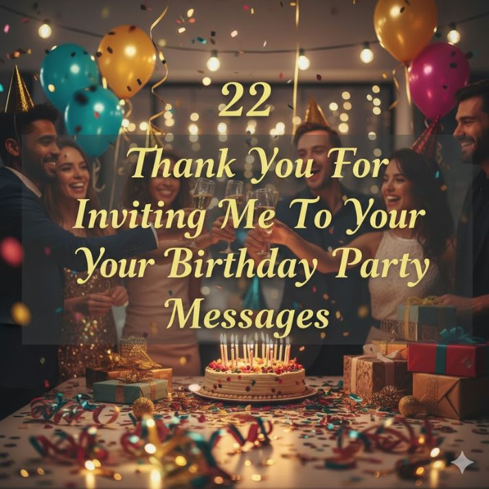 22 Thank You For Inviting Me To Your Birthday Party Messages
