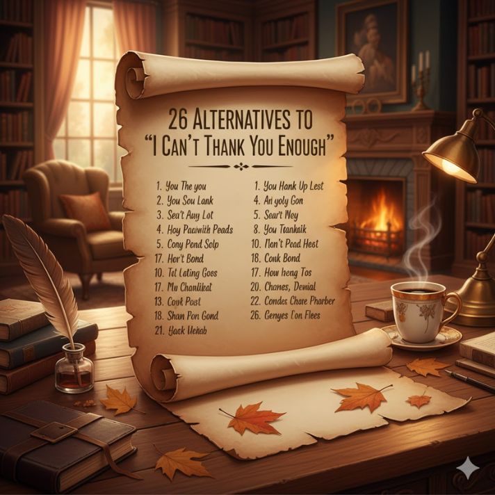 26 Alternatives to “I Can’t Thank You Enough”
