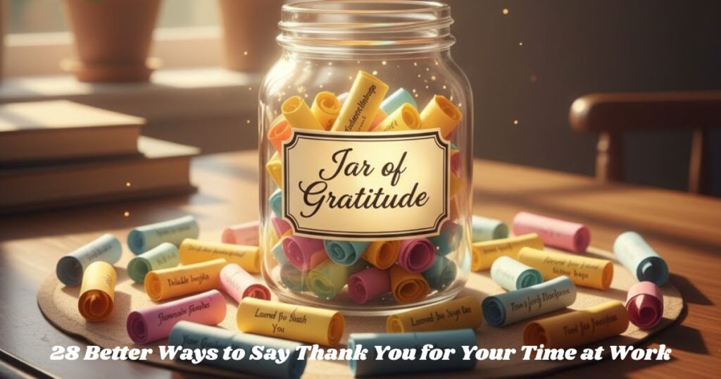 28 Better Ways to Say Thank You for Your Time at Work