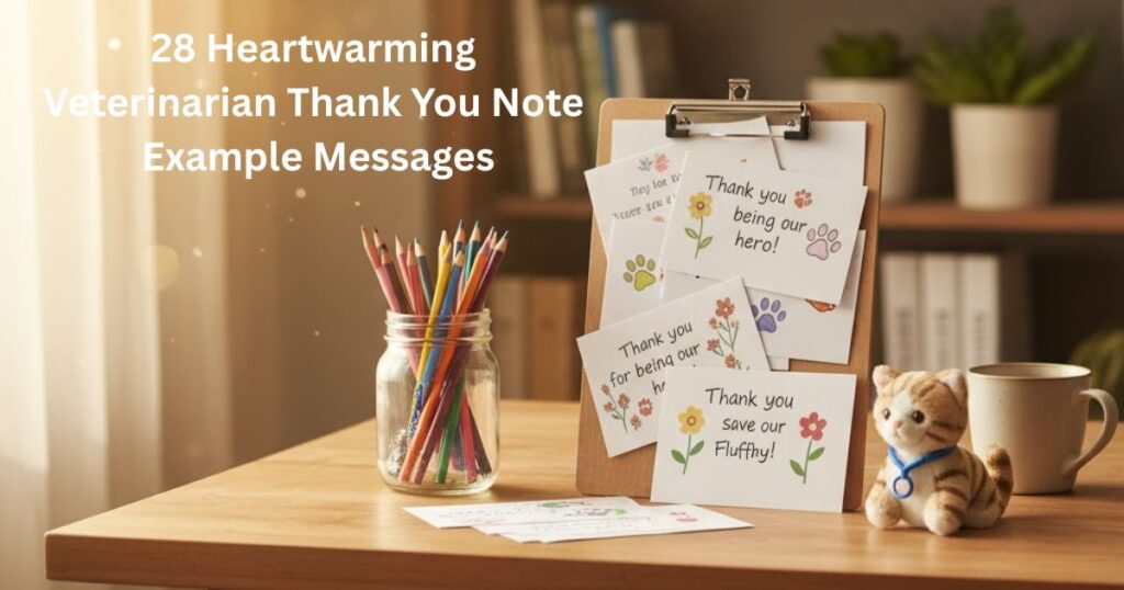 28 Heartwarming Veterinarian Thank You Note Example Messages