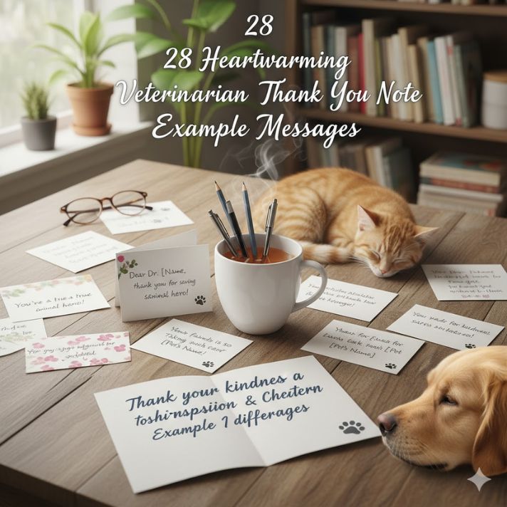 28 Heartwarming Veterinarian Thank You Note Example Messages