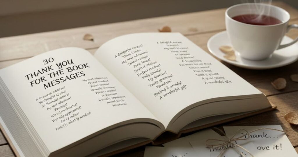 30 Thank You For The Book Messages