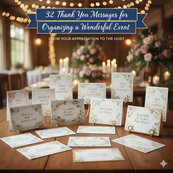 32 Thank You Messages for Organizing a Wonderful Event: Show Your Appreciation to the Host