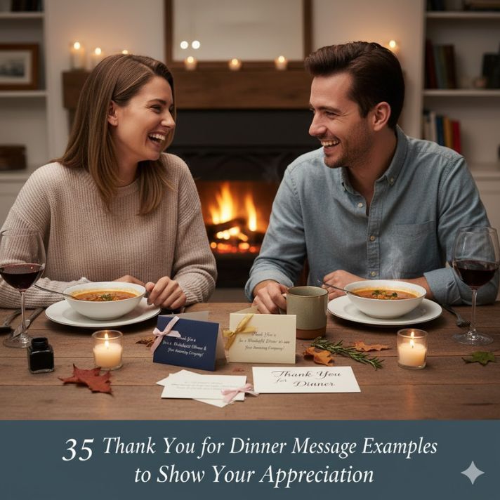 35 Thank You for Dinner Message Examples to Show Your Appreciation