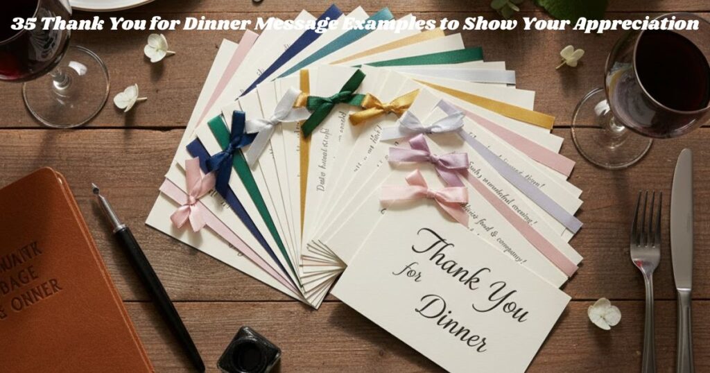 35 Thank You for Dinner Message Examples to Show Your Appreciation