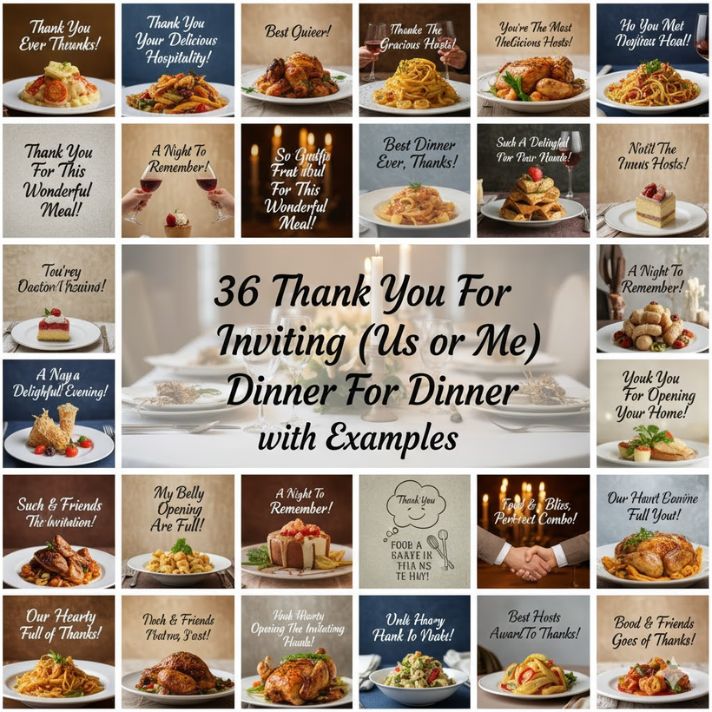 36 Thank You For Inviting (Us or Me) For Dinner with Examples
