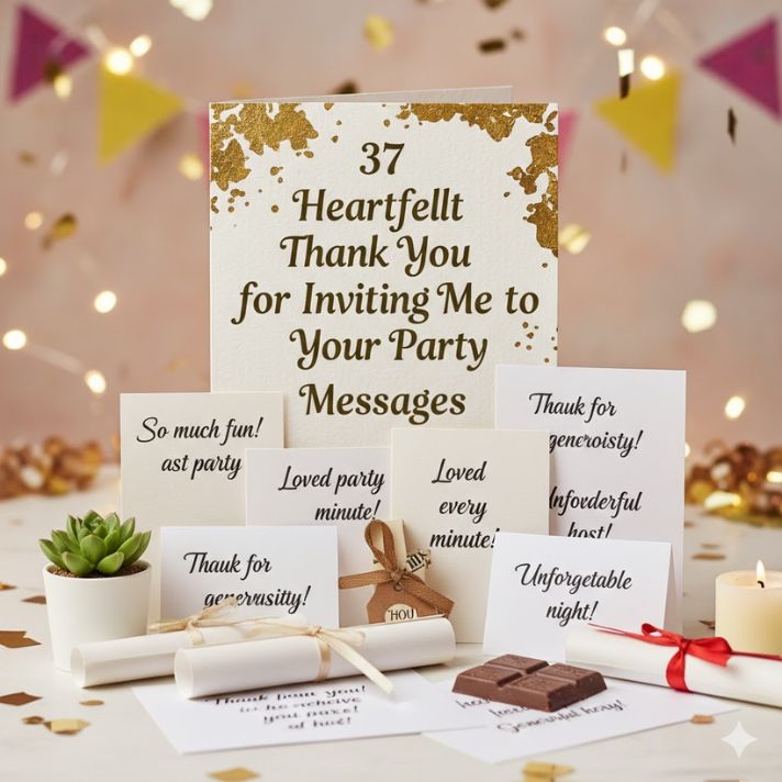37 Heartfelt Thank You for Inviting Me to Your Party Message Examples