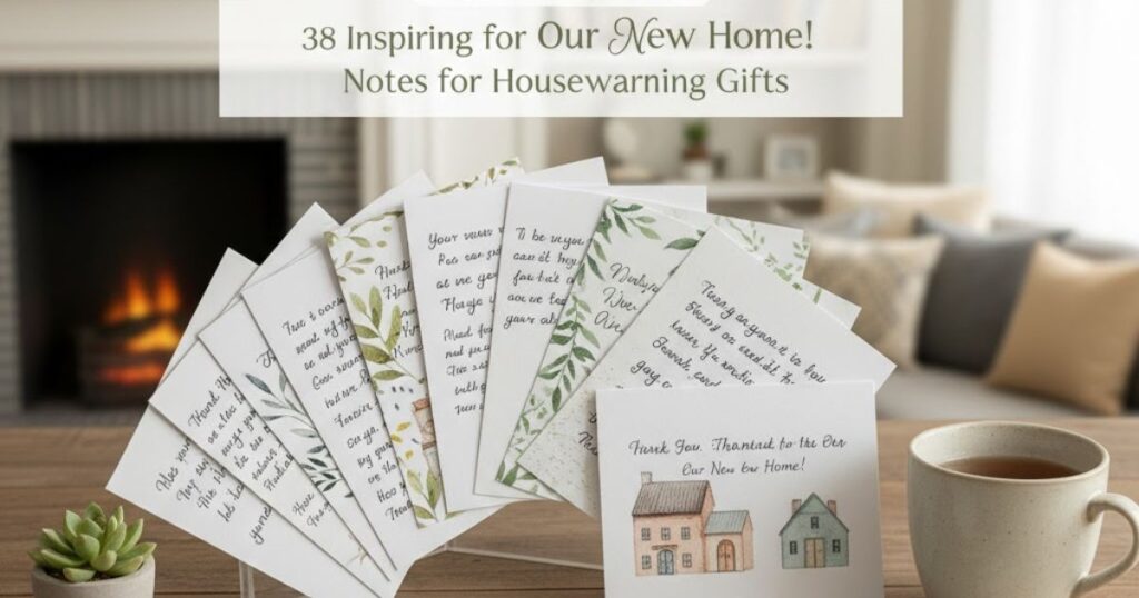 38 Inspiring Thank You Notes for Housewarming Gifts