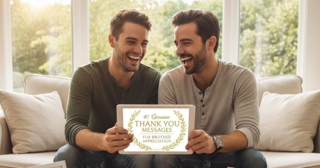 40 Genuine Thank You Messages for Brother Appreciation