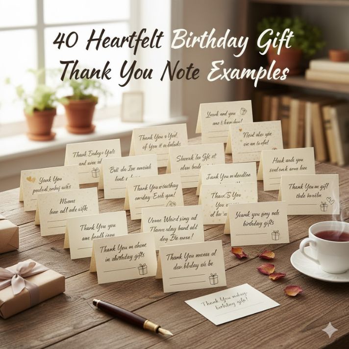 40 Heartfelt Birthday Gift Thank You Note Examples