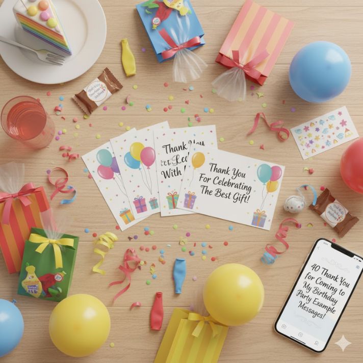 40 Thank You for Coming to My Birthday Party Example Messages
