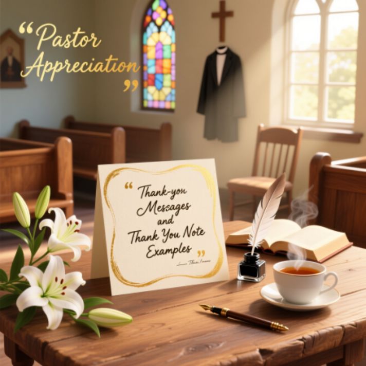 42 Pastor Appreciation Messages and Thank You Note Examples