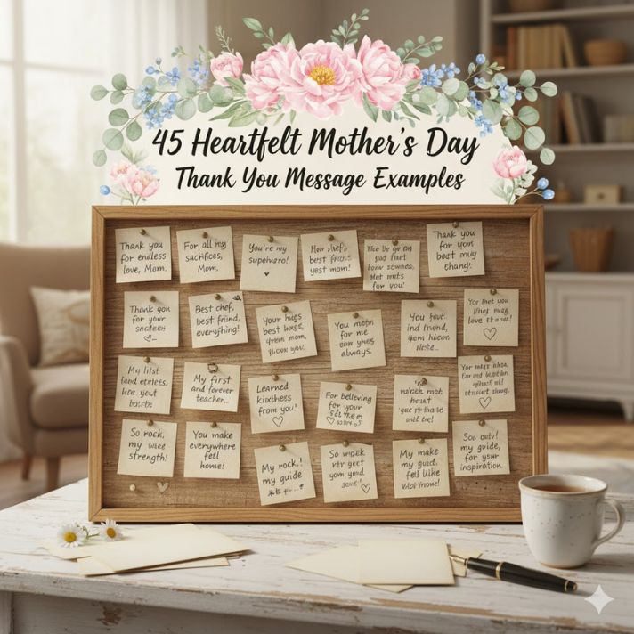 45 Heartfelt Mother's Day Thank You Message Examples