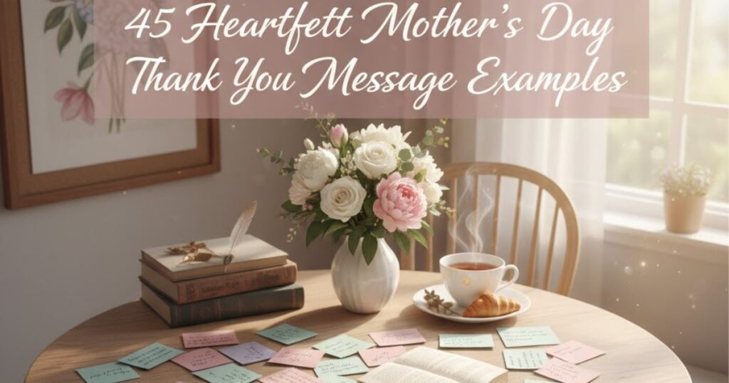 45 Heartfelt Mother's Day Thank You Message Examples