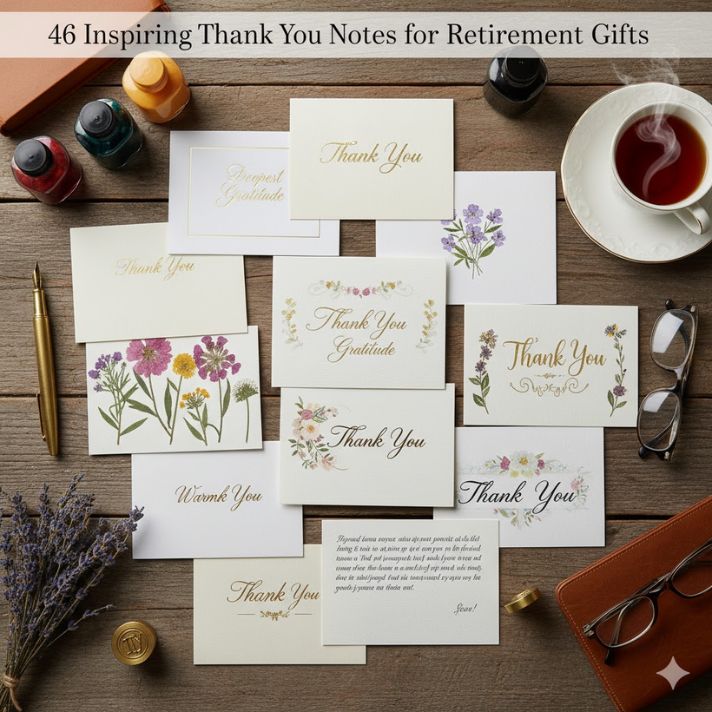 46 Inspiring Thank You Notes for Retirement Gifts