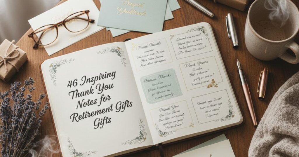 46 Inspiring Thank You Notes for Retirement Gifts