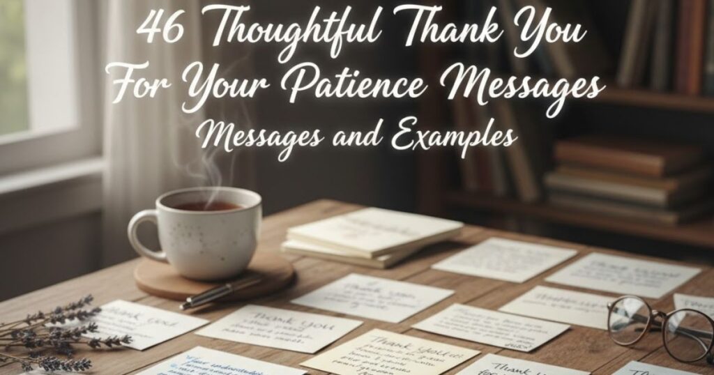 46 Thoughtful Thank You For Your Patience Messages and Examples