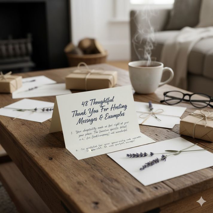 48 Thoughtful Thank You For Hosting Messages and Examples