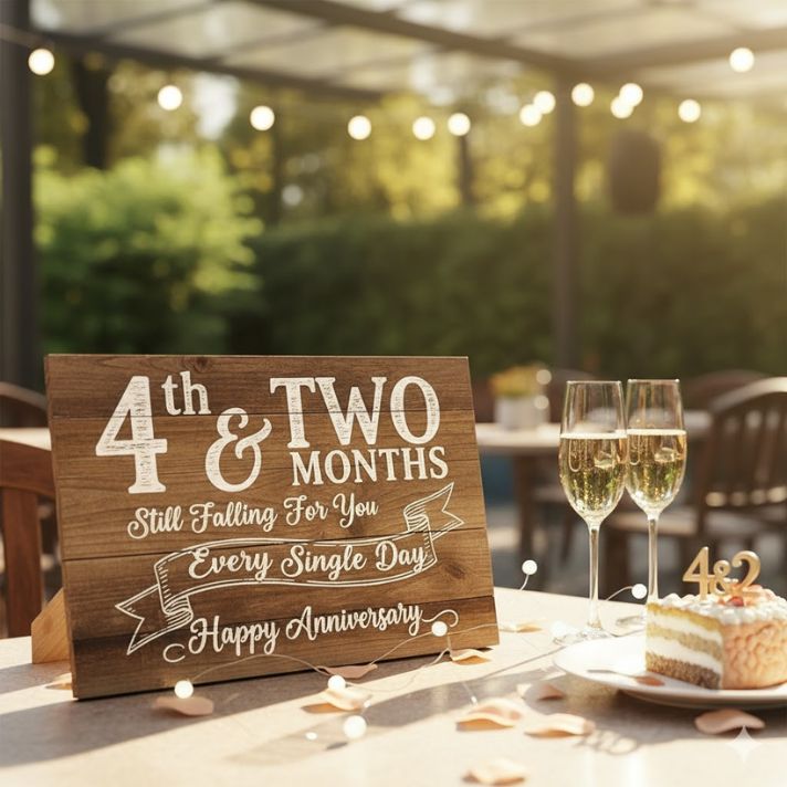 4th & Two Month Wedding Anniversary Quotes
