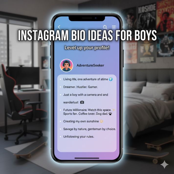 50+ Instagram Bio Ideas for Boys