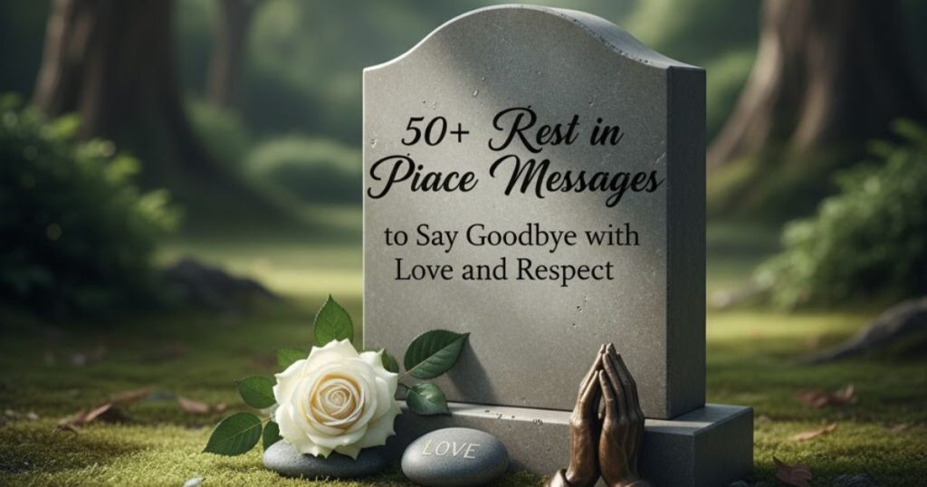 50+ Short Rest in Peace Messages to Say Goodbye with Love and Respect